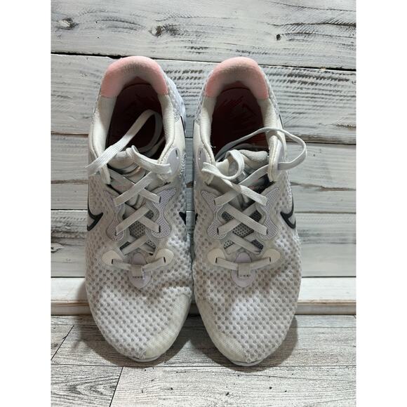 NIKE women's Renew Run 2 size 8 white and pink running shoe - Picture 3 of 8